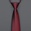 Burgundy Zip-Up Tie Men And Women Formal Wear Business Groom Best Man Wedding Korean Version No Striped Tie