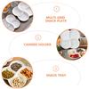 Serving Tray Snack Appetizer Dish Fruit Plate Platter Divided Party Bowl Melaminefood Dessert Candy Plates Trays Container