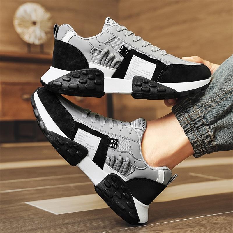 2024 Fashion Men Sneakers Casual Shoes Cushioning Non-Slip Outdoor Sports Shoes Gym Training Athletic Vulcanize Shoes