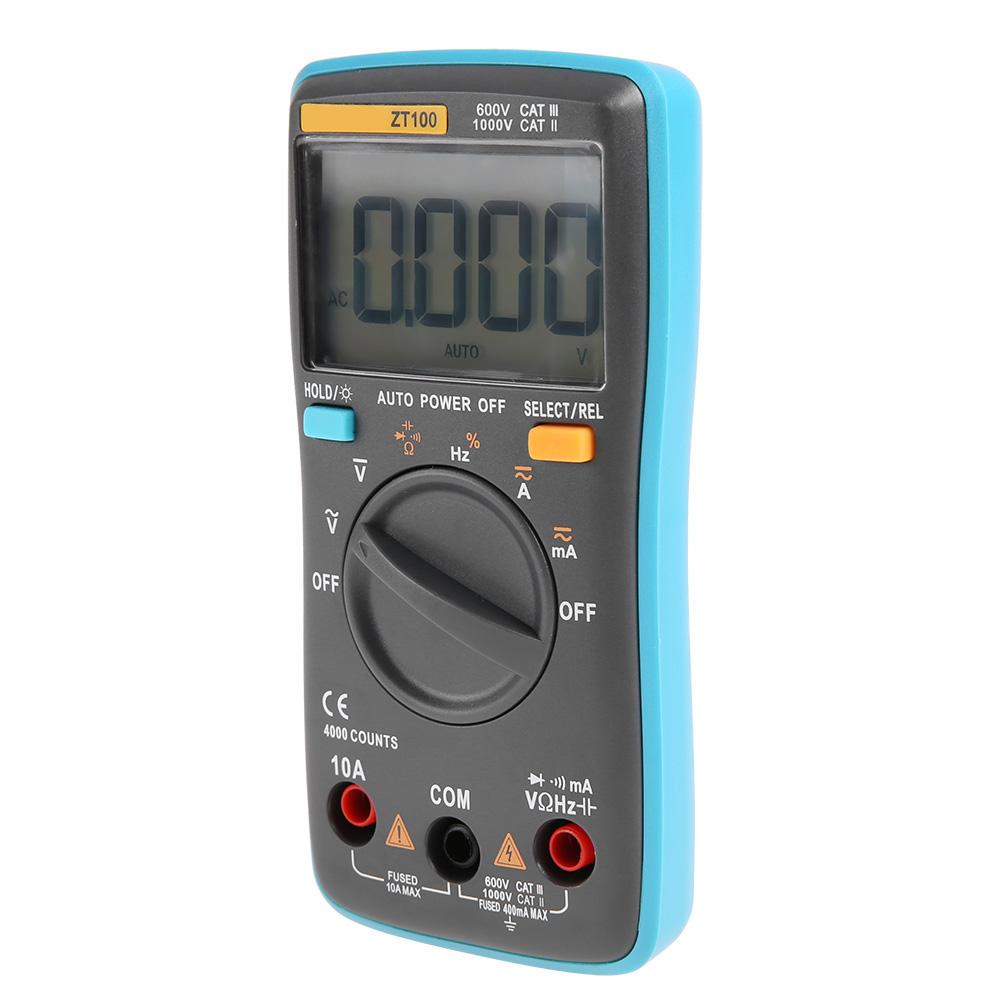 ZT100 4000 Counts Portable Mini Auto Digital LCD Display Testing Capacitance Multimeter