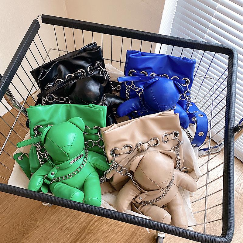 Cartoon Small Bag 2025 Mori Girl Personality Cute Doll Doll Funny Shoulder Crossbody Bucket Bag