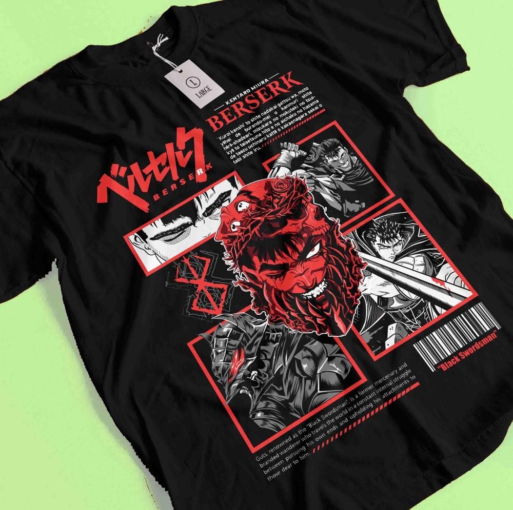 Berserk T-Shirt, Japanese Anime Tshirt Guts Manga Shirt, Casca Shirt Anime Tee