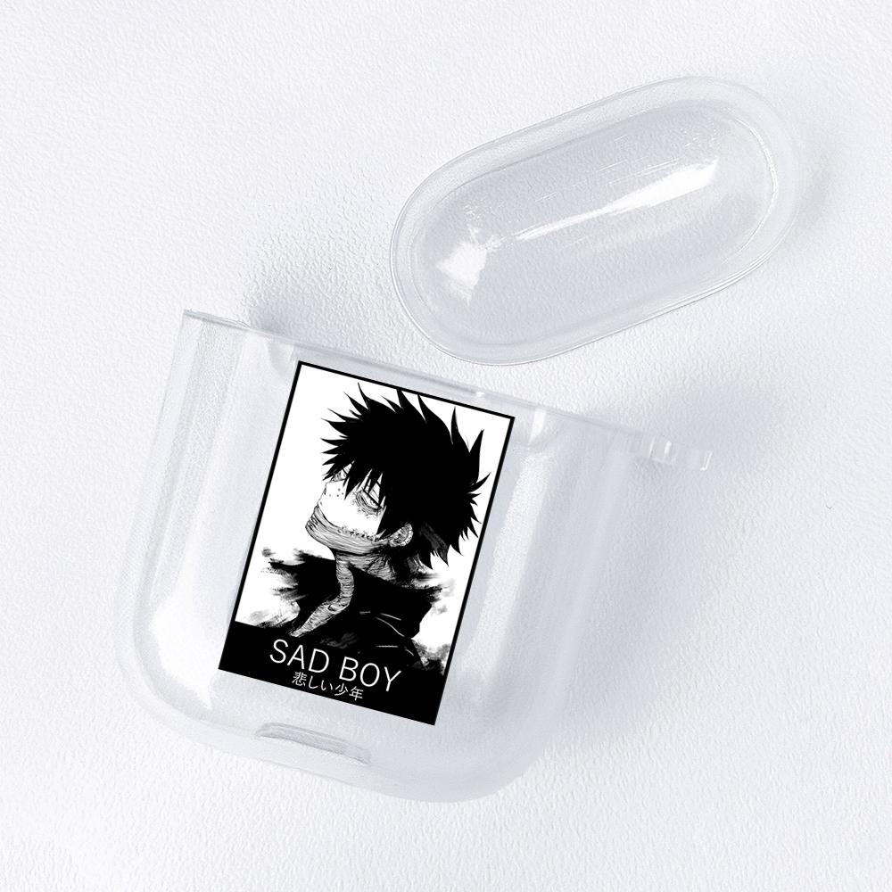 Anime My Hero Academia Figurer Gjennomsiktig Airpods-deksel for Funda Airpods 2/1 Deksel Boku No Hero Academia Mykt TPU-deksel Coque