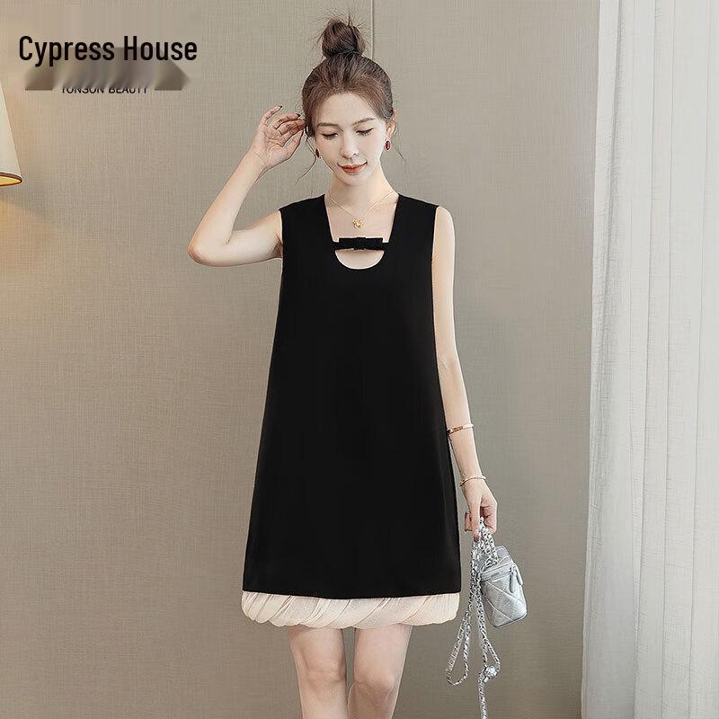 Sibaishi Elegant Bowknot Pullover Short Dress S