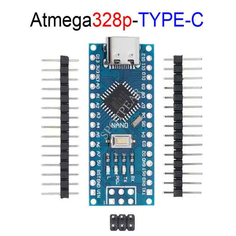 ATMEGA328P Nano-Entwicklungsboard mit Typ-C/Micro-USB für Arduino