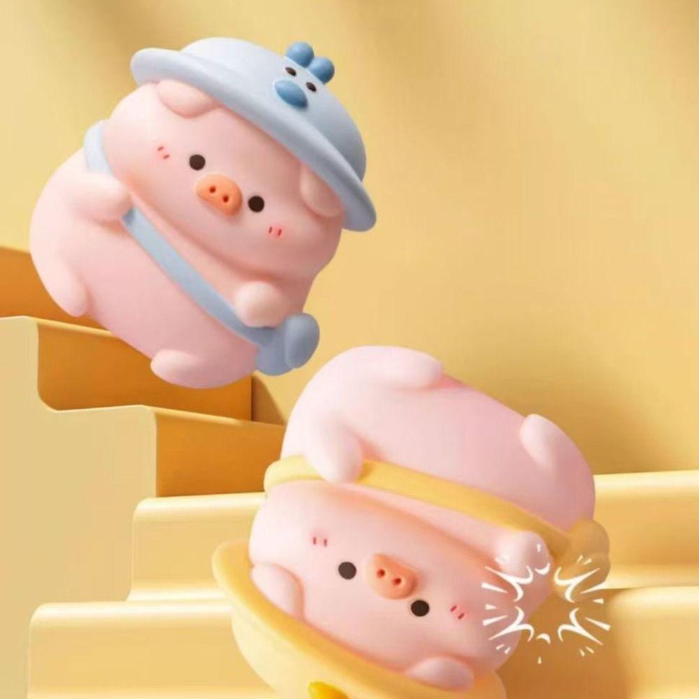 Anti-fall Cartoon Coin Tank Cute Pig Kids Storage Box Fashion Coin Savings Tank  Collection