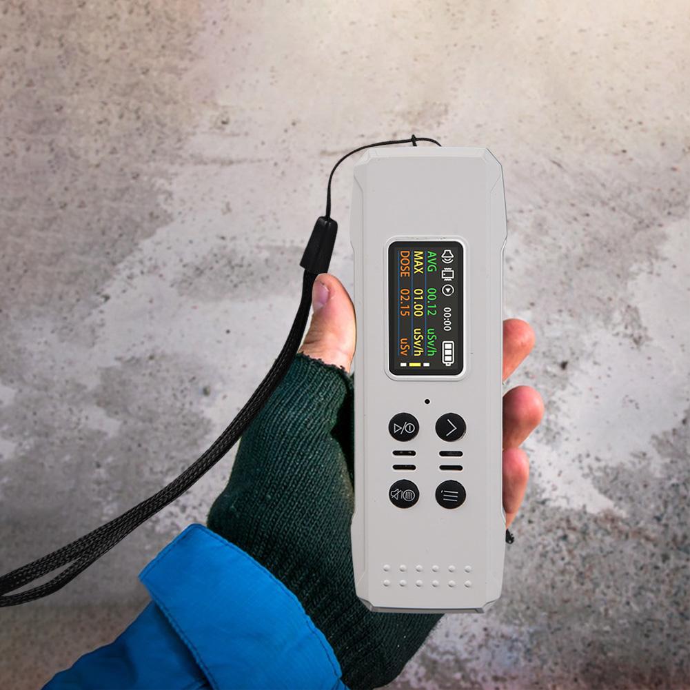 Nuclear Radiation Detector Rechargeable Geiger Counter Personal Dosimeter with 3 Alarm Modes for Home/Radioactive Mineral Mining