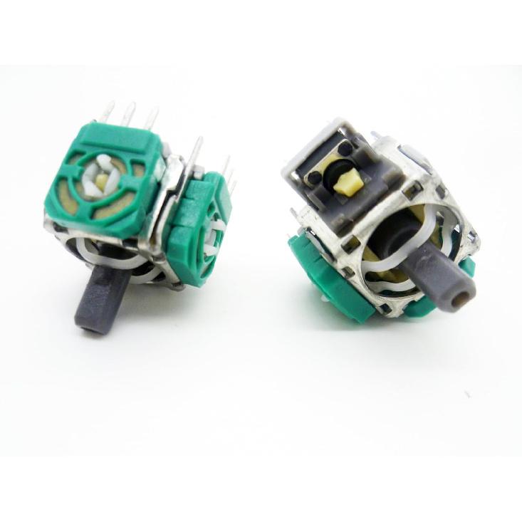 LeHang 2X Alps Internal 3D Analog Thumb Sticks Joystick Thumbstick Replacement for Xbox Series X/S 2020 Controller (Green, ABS Material)