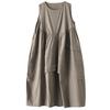 sleeveless Plus size vintage new in dresses for women casual loose long summer dress