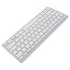 Ultra Thin Keyboard BT Wireless Splashing Proof Bilingual Language Keypad for PC Computer Silver Arabic