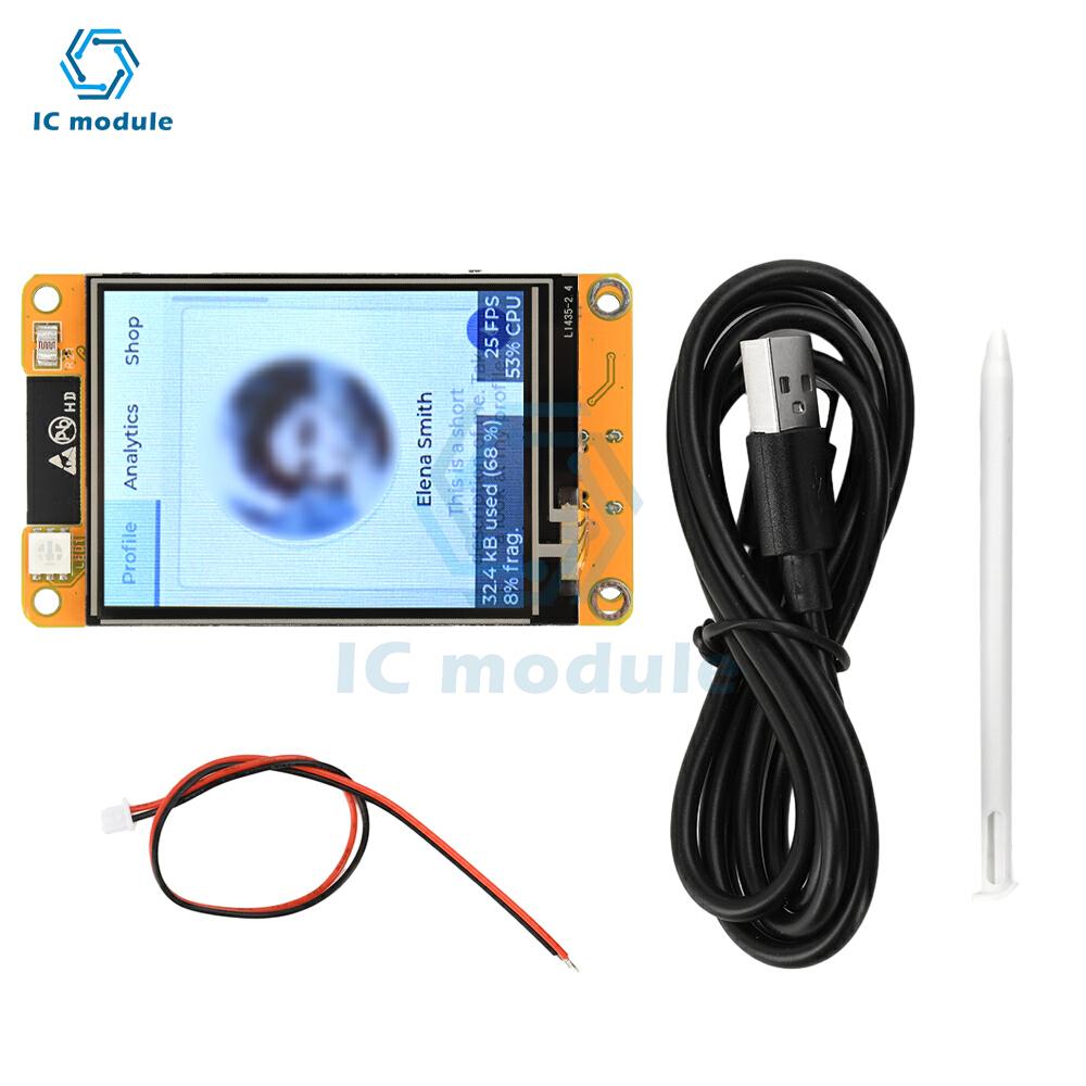 ESP32 2.4-inch 240 * 320 Capacitive Touch Display Type C WiFi BT Development Board Smart Display Screen