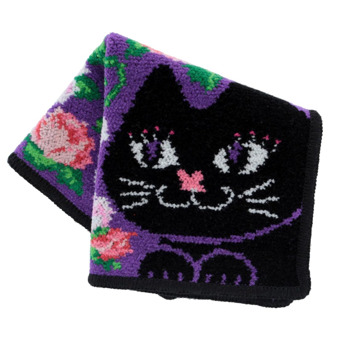 

Цветущий шениловый платок Anna Sui с дизайном кошки и розы дюймы (фиолетовый), Женский, Прибл.. 9,8 (23 см), 000478-0003-01 фиолетовый