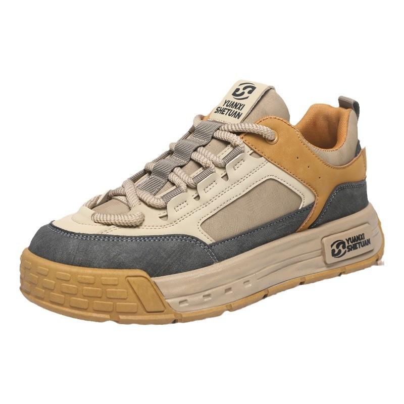 Boty podzimní a zimní pánské boty všestranné ležérní plátěnky pánské 2025 nové sportovní všestranné silné podrážky zvyšující výšku pracovní trendy boty