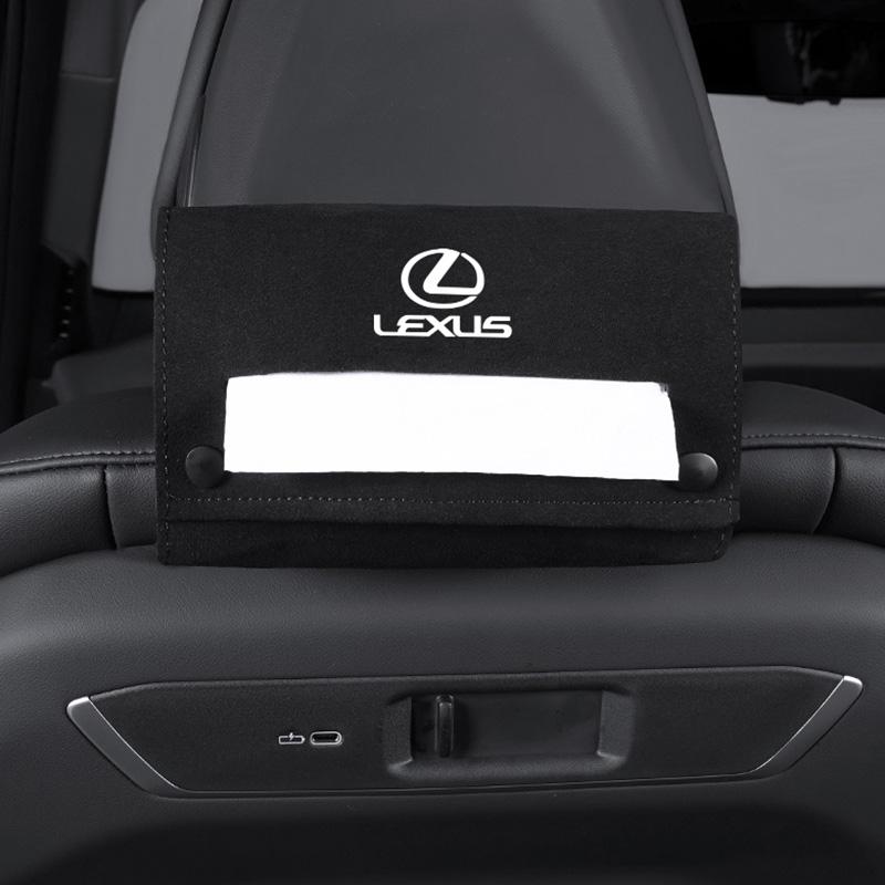 Auto-Taschentuchbox Wildleder-Aufbewahrungstasche Innenzubehör Für Lexus F-SPORT ES RX NX LS UX LM LX GX LC RZ IS CT GS RC HS SC TX LBX