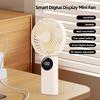 Portable Handheld Mini Fan 1200mAh Rechargeable 5 Speeds Personal Travel Fans with Digital Display 90 Degree Foldable Desk Fan for Outdoor