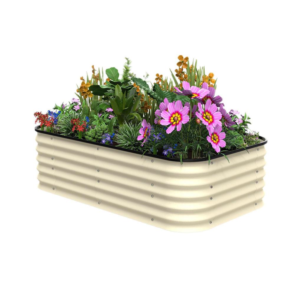 Chinese Metal Raised Garden Bed - Outdoor Planter Box for Vegetables & Flowers