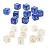 20 Pcs Opaque Set D6 Six Sided Die Place for