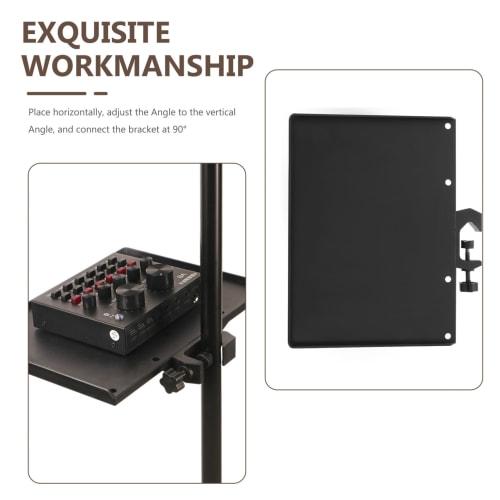 Set of 2 Microphone Stand Trays, Mounting Trays for Microphones, Music Sheets, Microphones, and Accessories, Frameworks, and Accessories for Microphon