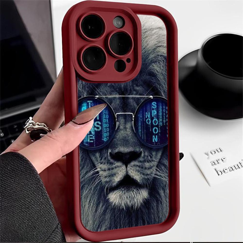 

Ae86 Lion Black Design Art Защитные чехлы для телефонов для Samsung S24 S23 S22 Ultra A15 A14 S21 FE A54 A12 A25 A35 A53 Ангельские глазки Задняя крышка из ТПУ Samsung M54 5G