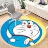1pcDoraemon Bot Office Round Area Rug, Indoor Mat Suitable For Office, Under Office Chairs Bedroom Living Room Home Decor, Room Deco