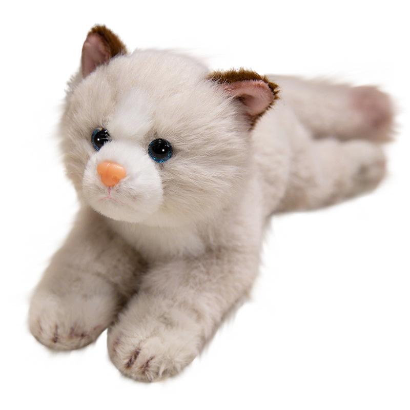 Cartoon Striped Kitten Doll Plush Toy Cat Doll Girl Soothing Rag Doll Birthday Gift