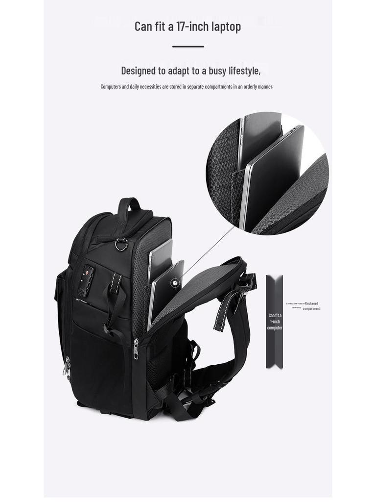 Waterproof All-in-One DSLR & Drone Camera Backpack with Double Shoulder Straps & Computer Compartment