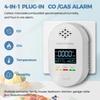 Small Wall Mounted Air Quality Analyzers Detecting Combustible Gas CO Temperature Moisture 105mm Long for Indoor Safety