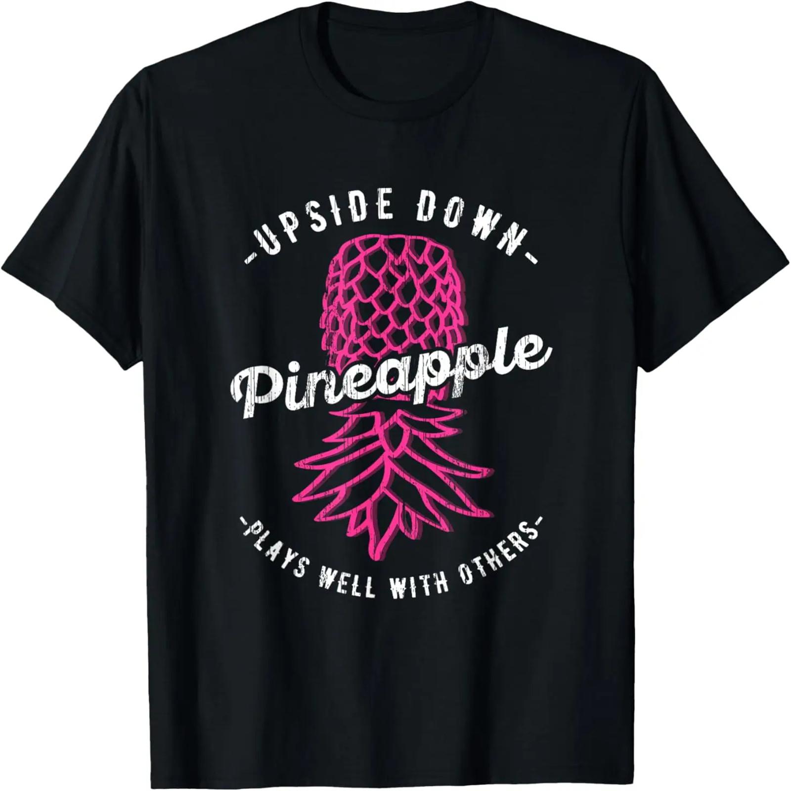 Plays Well With Others Upside Down Swinger Pineapple T-Shirt XXXXXL разноцветный