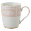 Noritake Mugs (Color-Changing Pair Set) 280cc Lacewood Gold, Blue and Pink Fine Porcelain, P9755A/1507-14
