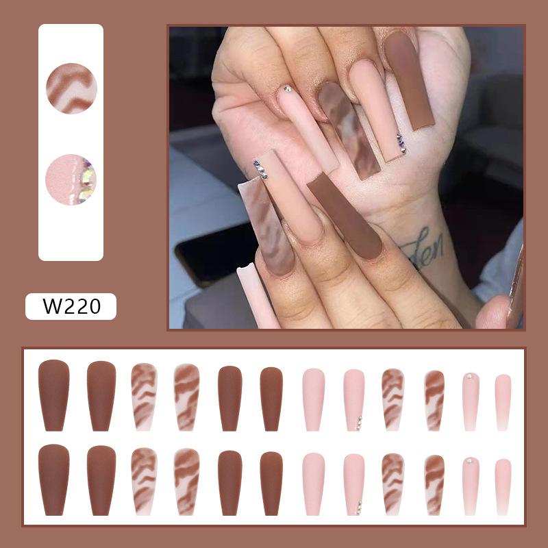 Wear Armor 24 Pieces Combination 00 Nail Art Pieces European and American Style Press On Nails