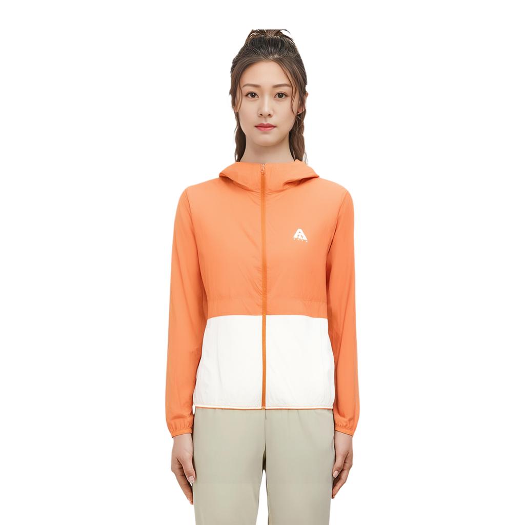 Anta Lightweight Shell Outdoor UV Resistant Breathable Quick Dry Sun Protection Jacket Women Jacket Sunset-Orange 962427604-3