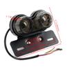 LED License Plate Brake Tail Turn Signal Dual Light For Motorcycle Bobber Cafe