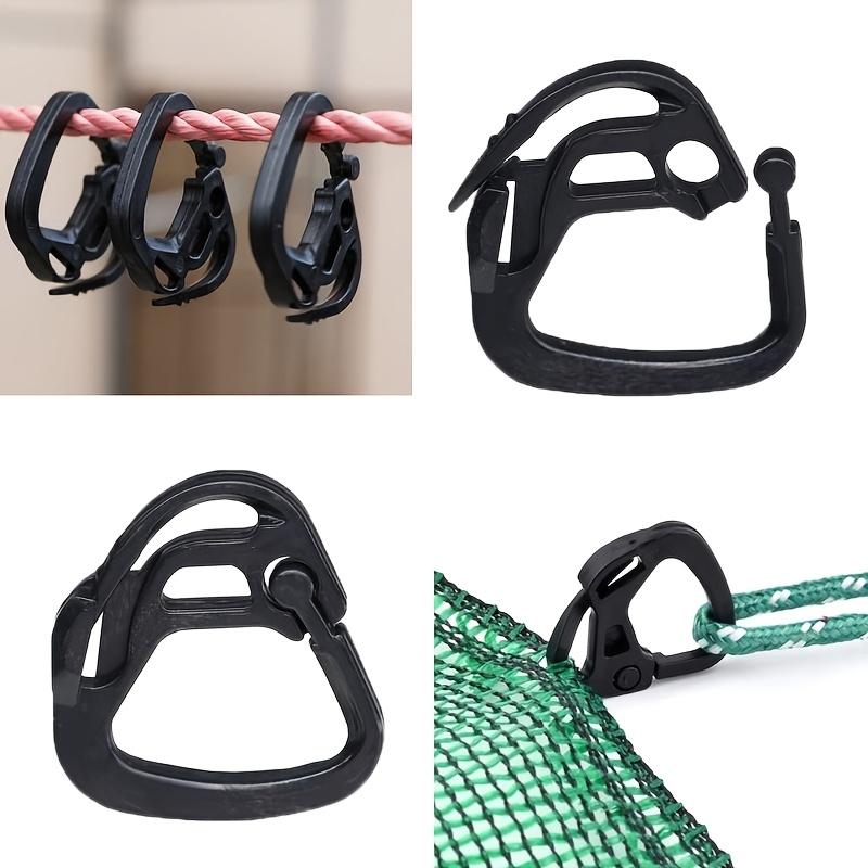 Durable Black Plastic Sunshade Cloth Clips, Easy-to-Use Lock Clips for Greenhouse Shade, Agriculture, Outdoor Canopy, Curtains, Patio, Balcony