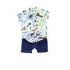 Koreanischer Stil Jungen Sommer Cartoon Hemd & Shorts Set