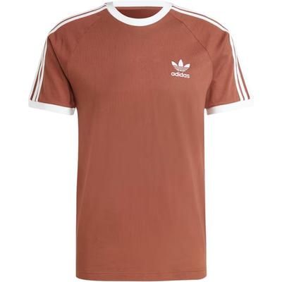 Originals Striped Crew Neck Pullover Straight Cut Raglan Short Sleeve T-Shirt Men T-Shirts Brown IZ3071