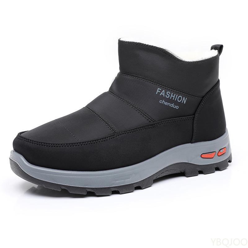 Fashion New Men's Boots  Soft Bottom Anti-Slip Warmth Preservation Free Shipping Men's Shoes Comfortable Cold Resistant