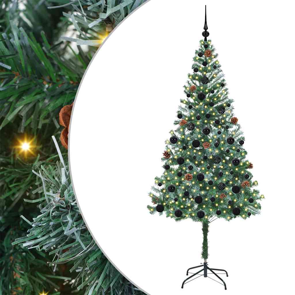 Artificial Christmas Tree Green 180 Cm PVC and Steel