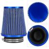 Car High Flow Cold Air Filter Intake Induction Kit High Power Mesh Cone Blue
