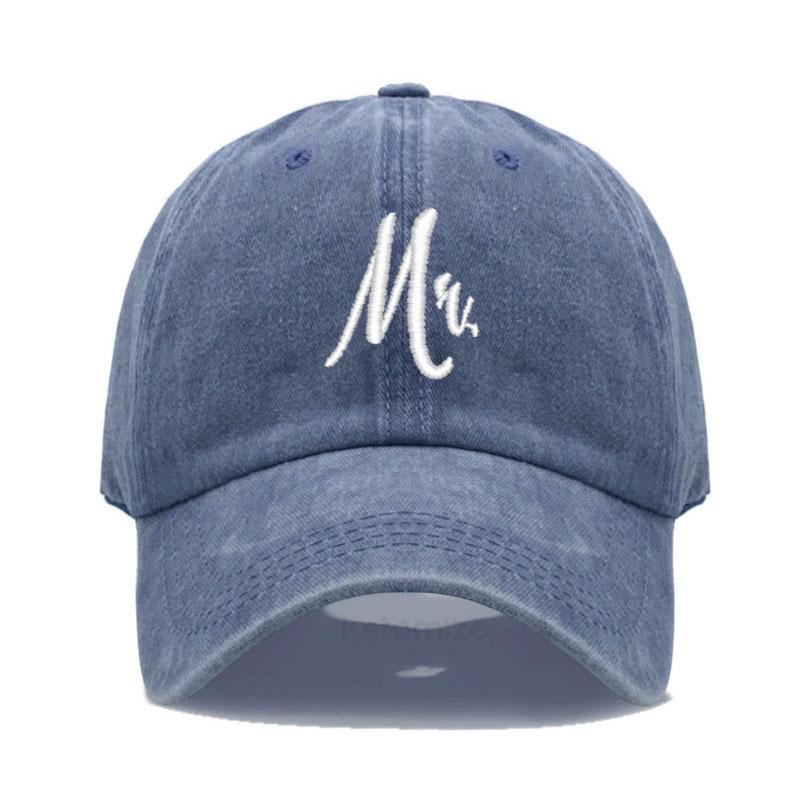 Passender Herr. & Frau. Baseballkappe Herren Damen Baumwolle Stickerei Sport Golfkappen Brautgeschenk Frischvermählte Flitterwochen Hochzeitsgeschenk