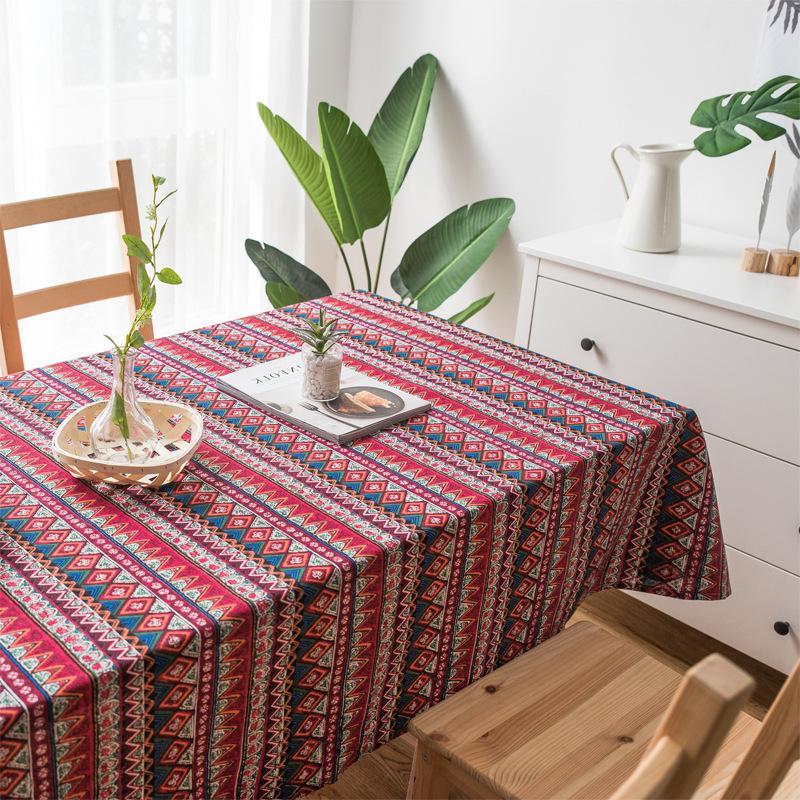 Cotton And Linen Book Tablecloth Text Art Rectangular Fabric Small Fresh Dust Cloth Cover Cloth Household Coffee Table Tablecloth