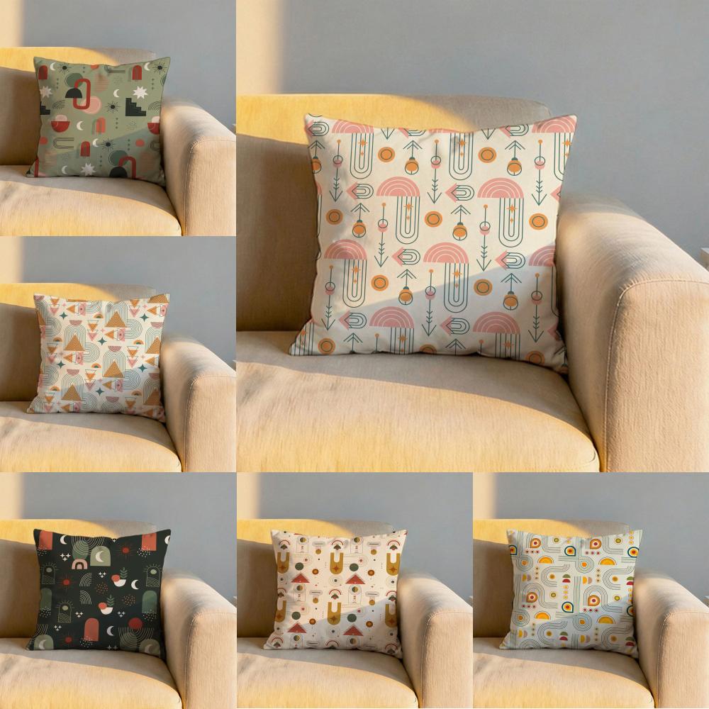 Boho Plant Nordic Cushion Cover Soft Reversible Durable Pillow Cover MultiScene Use for Home Car Daily Comfort