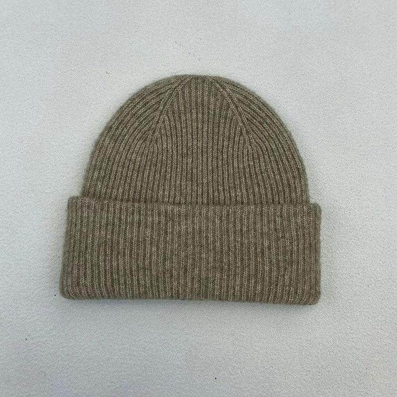 Melon Hat Men's Trend Autumn and Winter Wool Hat Student Fashion Flanged Yuppie Cold Hat Women's Brimless Knitted Hat