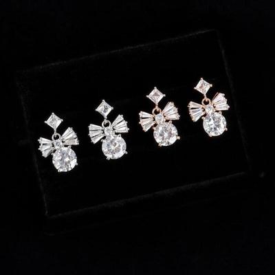 Women's Classic Elegant Ribbon Drop Earrings
