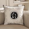 Modern Minimalist Decoration French Cream Style Sofa Pillow Living Room Cushion Black and White High-end Pillow Cover