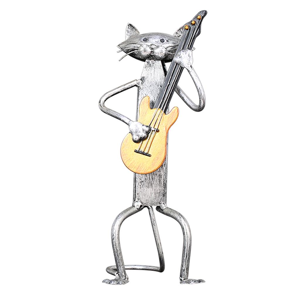 TOOARTS Metal Sculpture A Singing Cat Home Furnishing Articles Handicrafts
