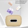 Leather Strap-Type Hanging Car Tissue Case Napkin Holder Multifunctional Armrest Seat Back Paper Organizer for Home Hotels Use