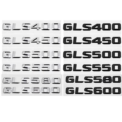 3D Car Stickers Rear Tail Decal Emblem for Mercedes Benz GLS400 GLS450 GLS500 GLS550 GLS580 GLS600 Accessories