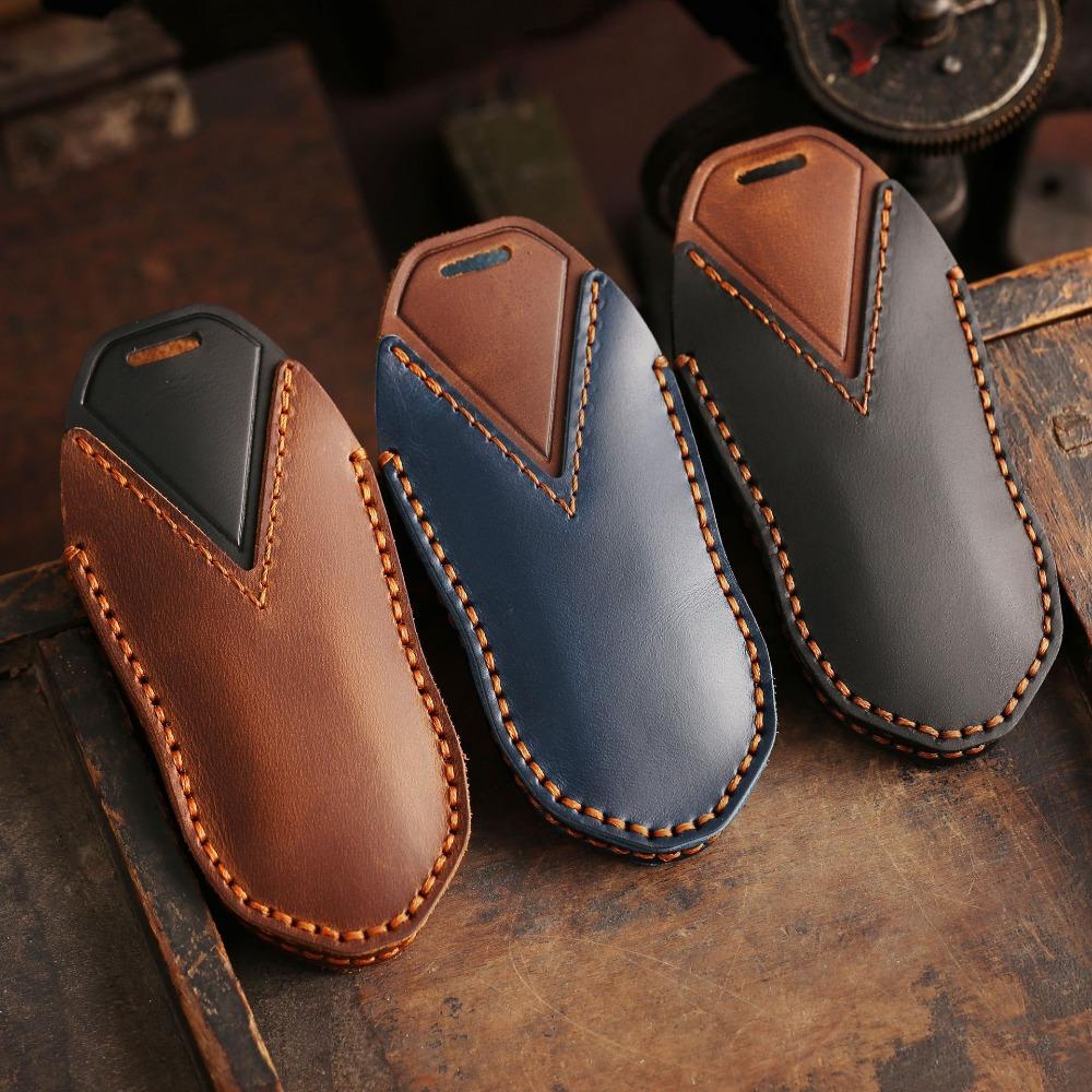 2024 XPeng X9 Schlüsseletui Echtes Leder Fernbedienung Schutzhülle mit Einzigartigem Schnallendesign