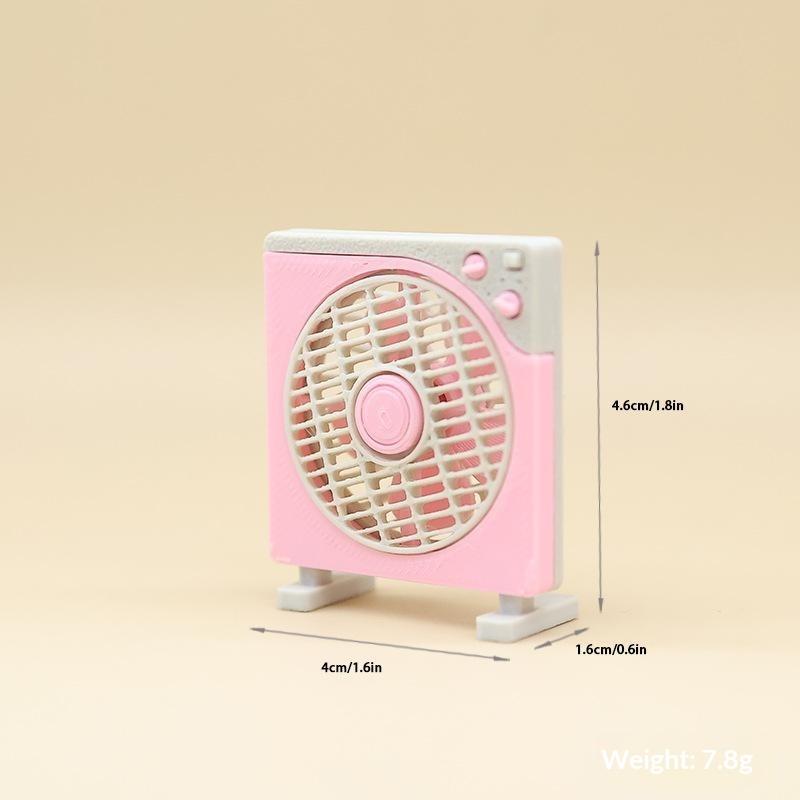 1Pcs Mini Electric Fan Model Dolls Accessories For Dolls Doll House Furniture Toys A2