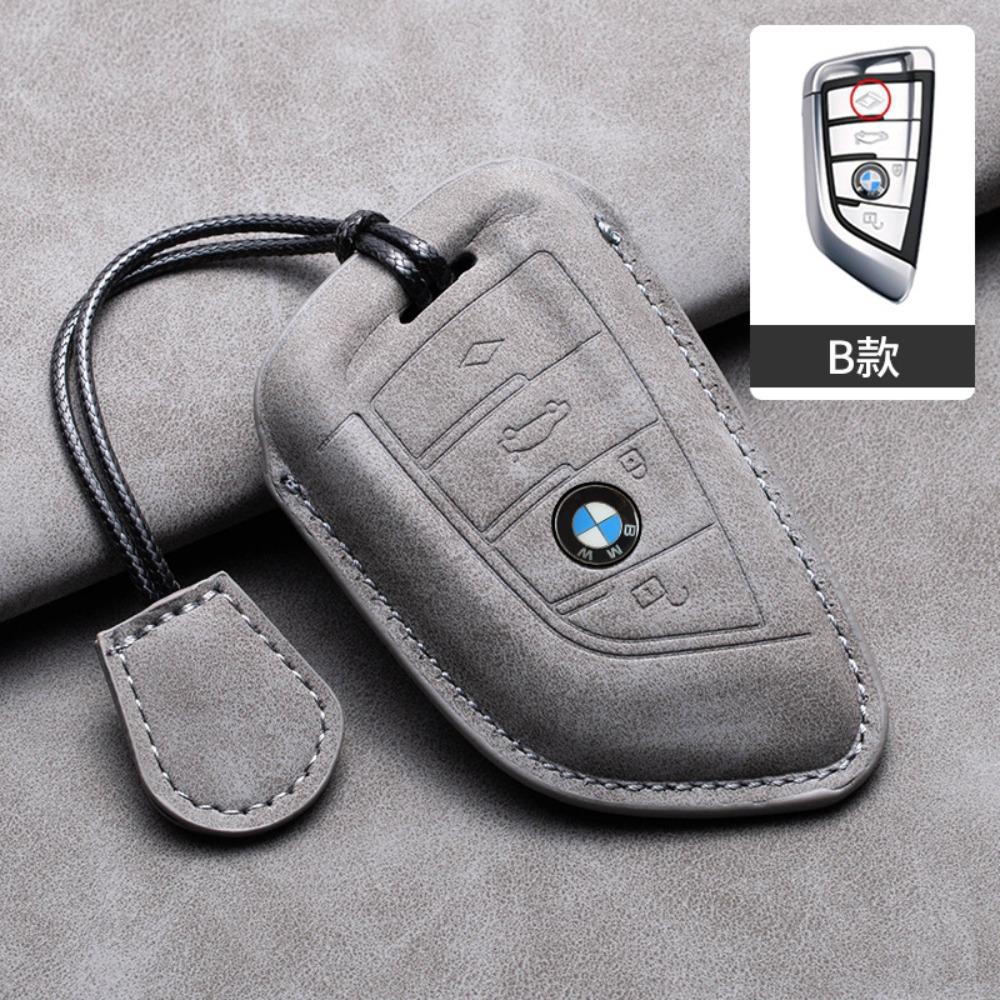 For BMW Key Cover for 5 Series 3 Series 525li 530 X1 X3 X4 X5 118i Hollow Design Protective Shell with Blade Keychain